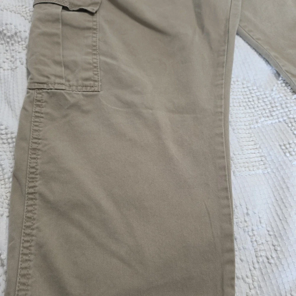 Wrangler Cargo Work Pants 38 x 29 Utility 100%‎ Cotton Light Brown Men's